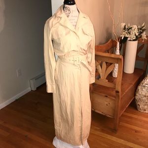 Bonnie Strauss Button Down Trench Coat/Dress